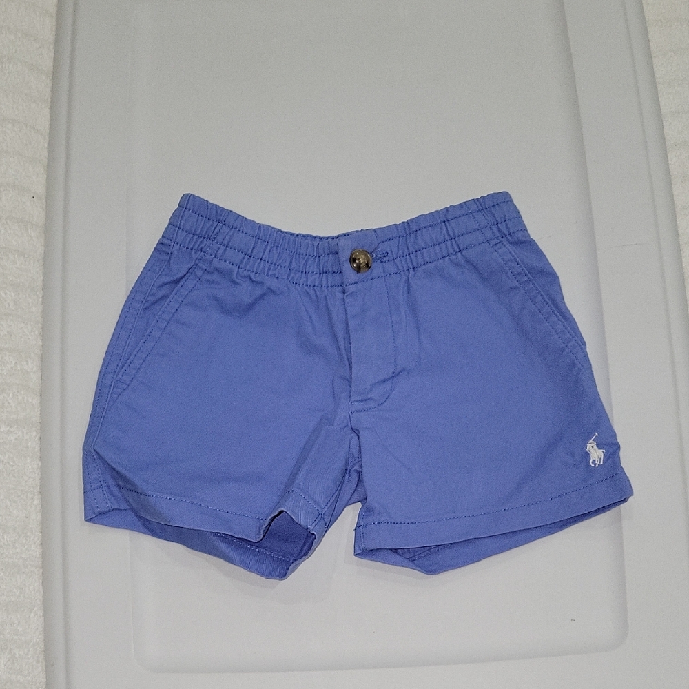 Ralph Lauren Girls' Periwinkle Blue Polo Shorts